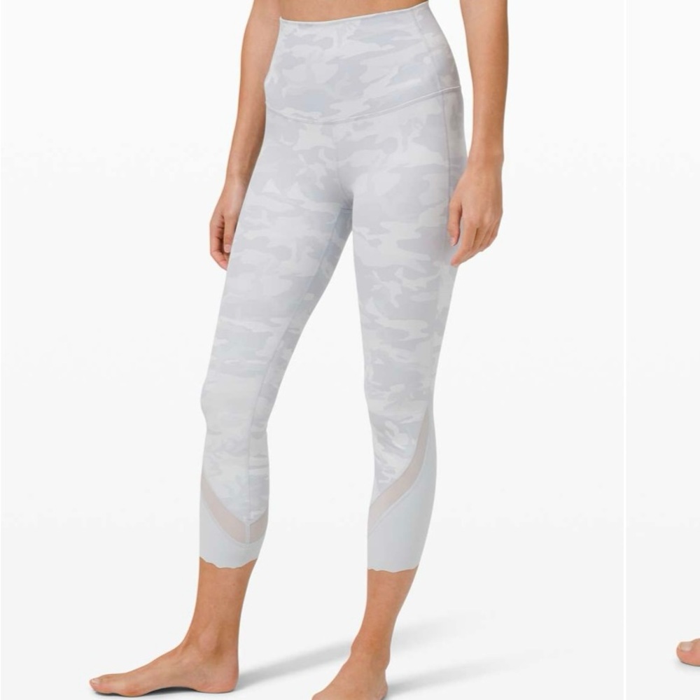 Lululemon Wunder Under High-Rise Crop 23" *Updated Scallop Full-On Luxtreme